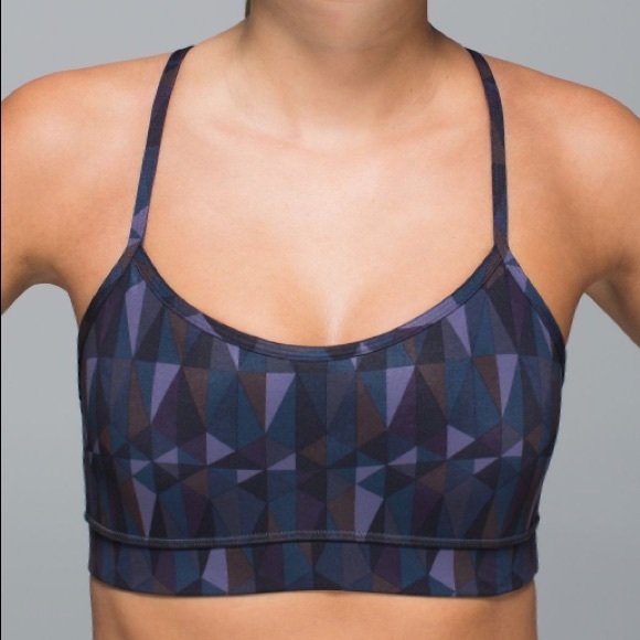 lululemon athletica Other - Lululemon Flow Y IV Bra Stained Glass Love 2